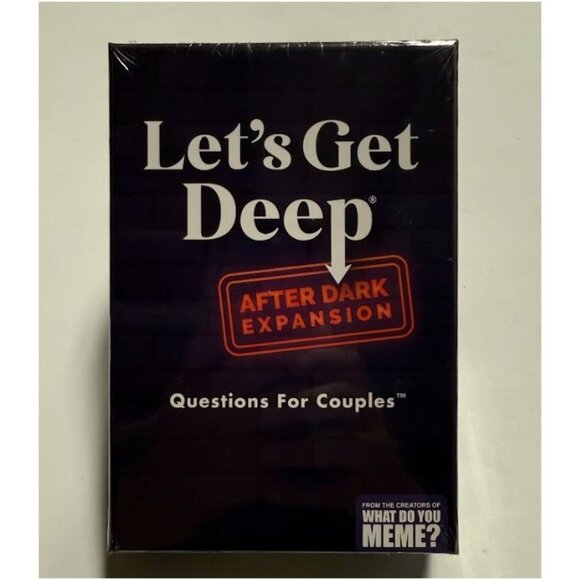 Let’s Get Deep: After Dark Expansion Pack 150 Spicy Conversation Cards - Picture 1 of 4